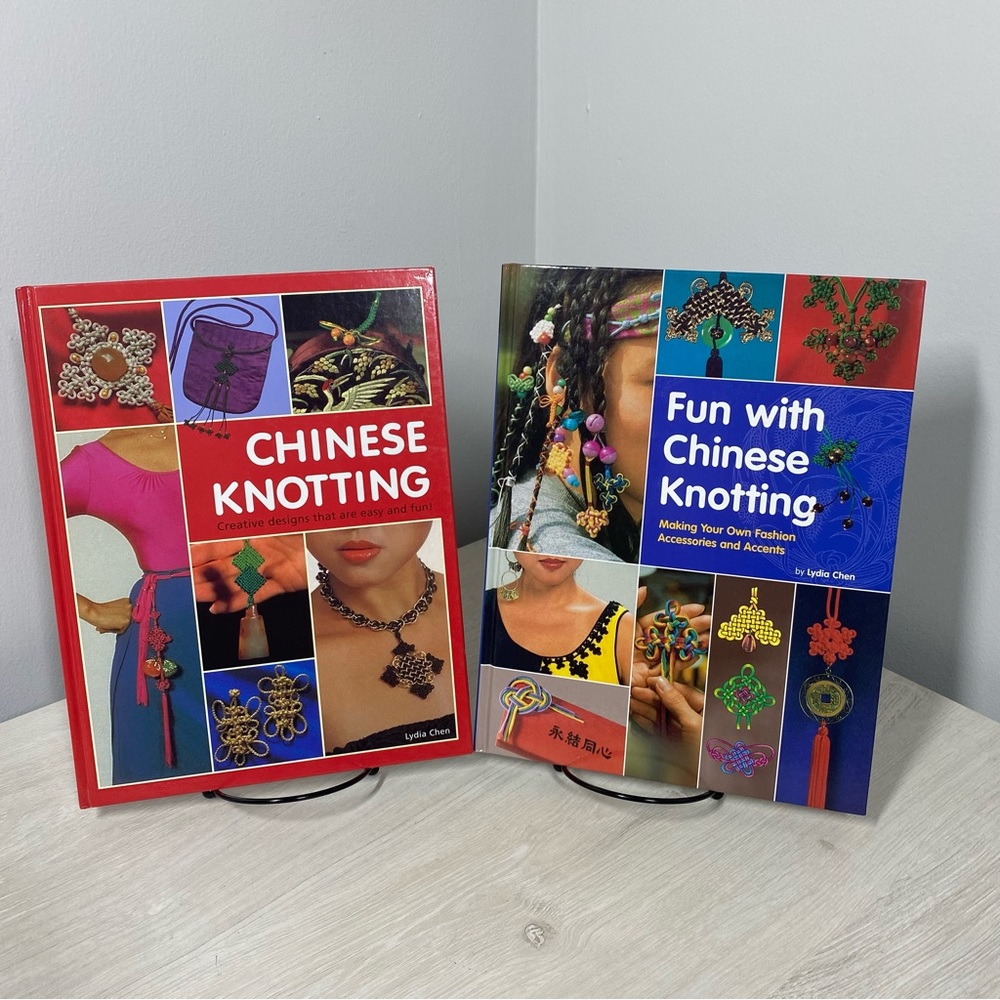 Set of Two Chinese Knotting Books Lydia Chen (2003 & 2007, Hardcover) Tuttle